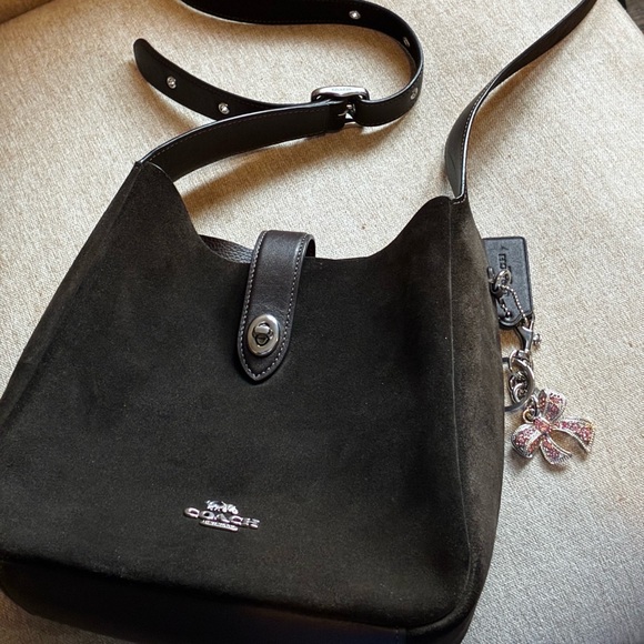 Coach Espresso Suede Crossbody Bag - Picture 2 of 14